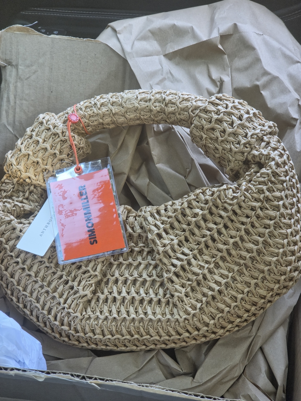 Simon Miller Lopsy Bag In Natural